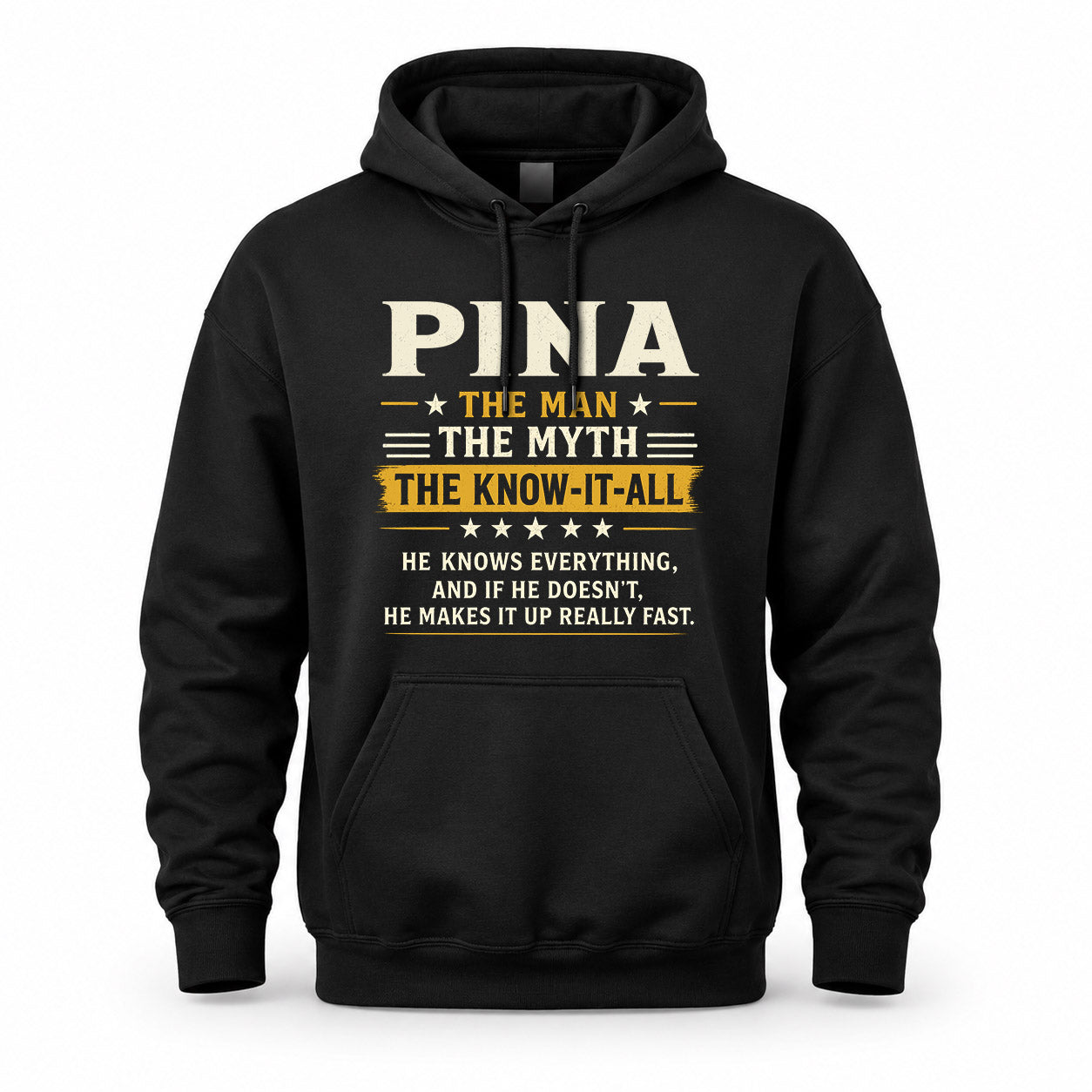 PINA TM90-K04-125 - NAME Legendary Know-It-All Personalized Funny Shirt