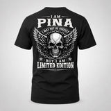 PINA P01-K24-229 – Personalized Skull Graphic Apparel “I Am NAME I May Not Be Perfect But I Am Limited Edition”