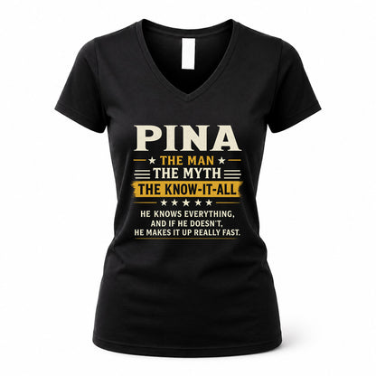 PINA TM90-K04-125 - NAME Legendary Know-It-All Personalized Funny Shirt