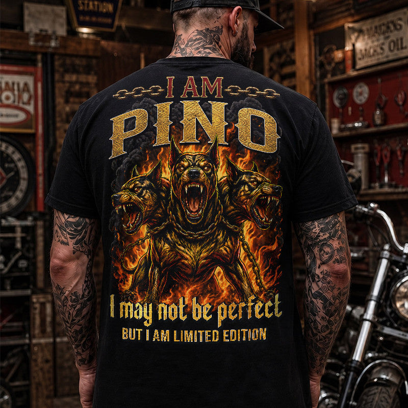 PINO MP88-F2-168–Personalized Bold Quote Apparel “I Am NAME I May Not Be Perfect But I Am Limited Edition