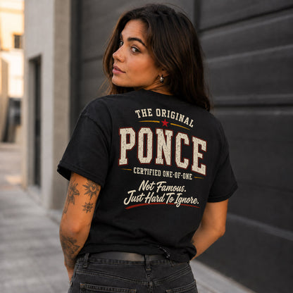 PONCE W68-F2-168 – Personalized Original Issue Apparel “The Original NAME Certified One-of-One"
