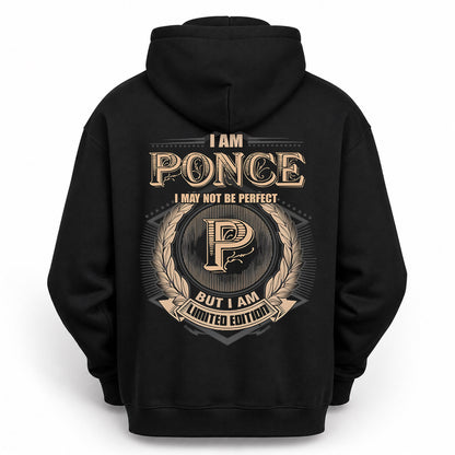 PONCE PH55-T25-Personalized Name Quote Apparel “I Am NAME May Not Be Perfect But I Am Limited Edition”