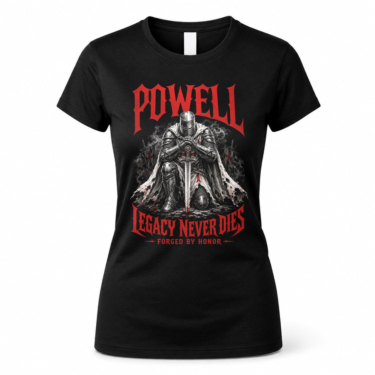 POWELL HS90-K04-109 - NAME Legacy Never Dies Forged By Honor Personalized Knight