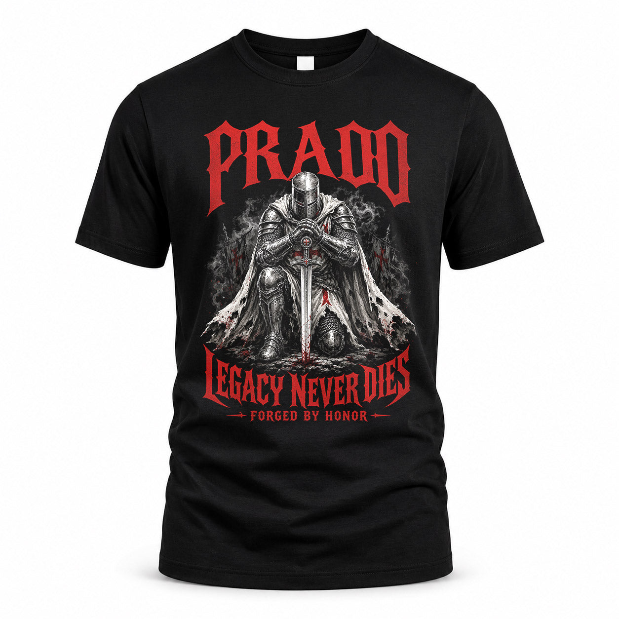 PRADO HS90-K04-109 - NAME Legacy Never Dies Forged By Honor Personalized Knight