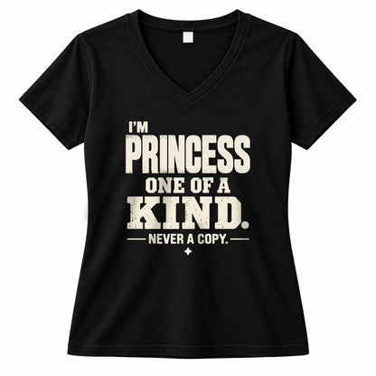 PRINCESS P6-K4-228 Personalized Funny Quote Apparel “I’m NAME – One of a Kind, Never a Copy”