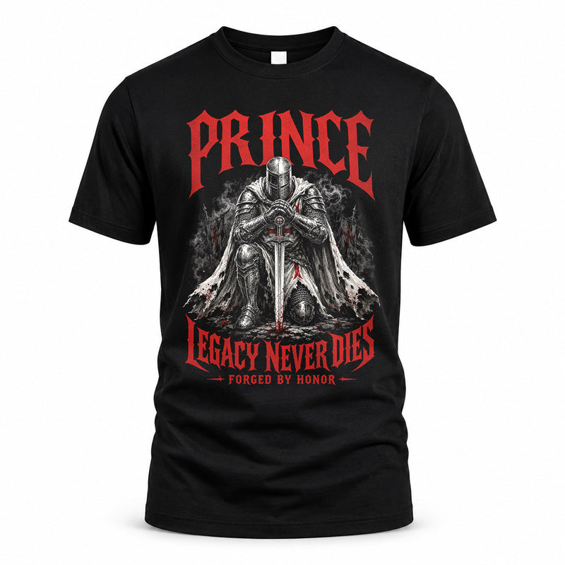 PRINCE HS90-K04-109 - NAME Legacy Never Dies Forged By Honor Personalized Knight