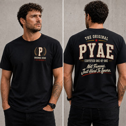 PYAE W68-F2-168 – Personalized Original Issue Apparel “The Original NAME Certified One-of-One"