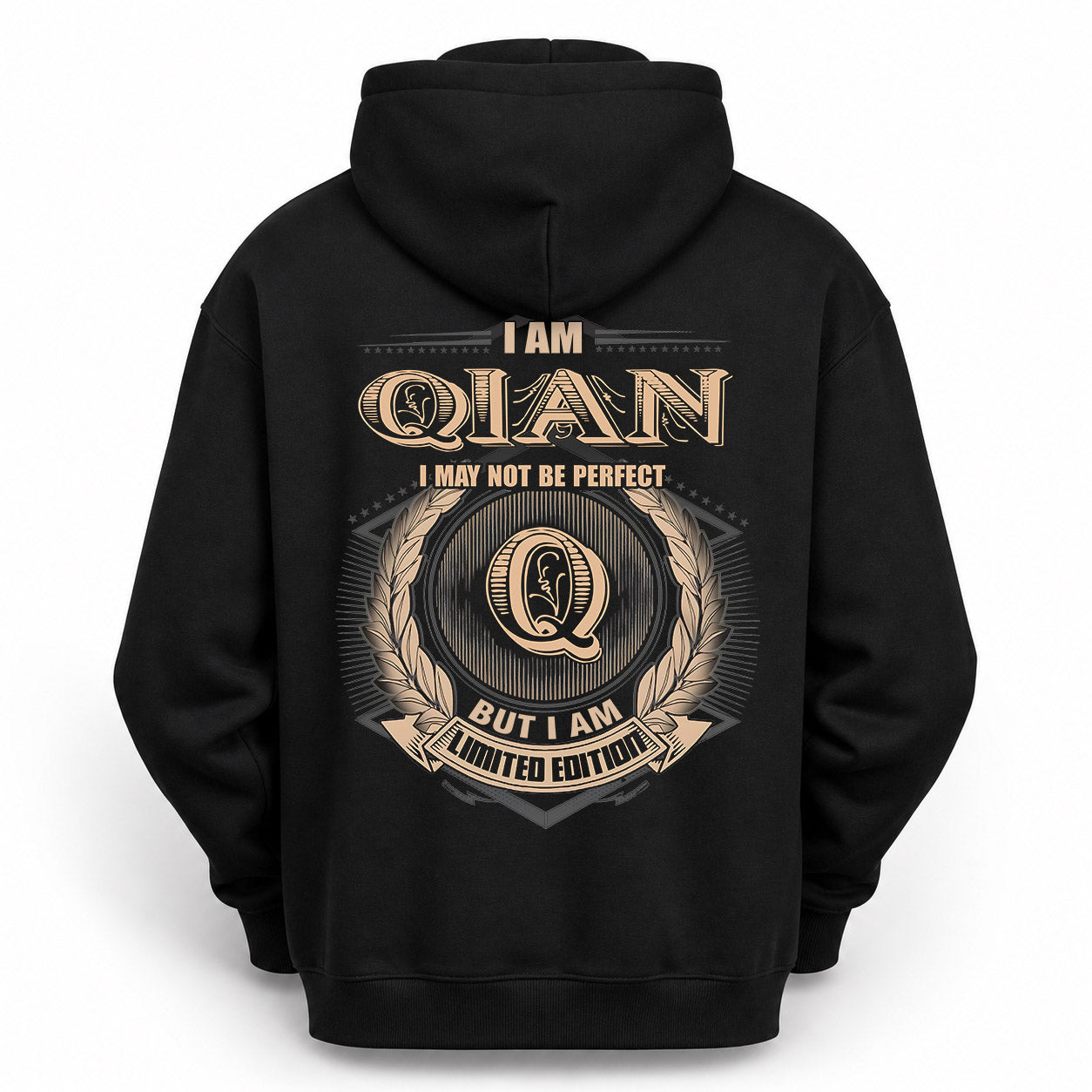 QIAN PH55-T25-Personalized Name Quote Apparel “I Am NAME May Not Be Perfect But I Am Limited Edition”