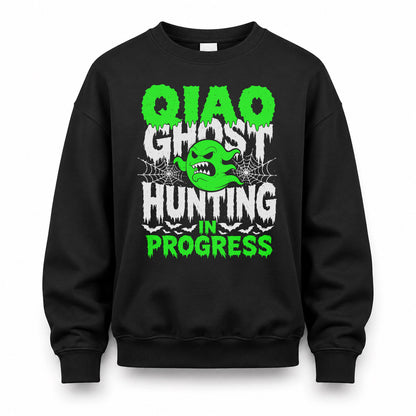 QIAO HW22-K06-109 - NAME Ghost Hunting In Progress Personalized Halloween Shirt