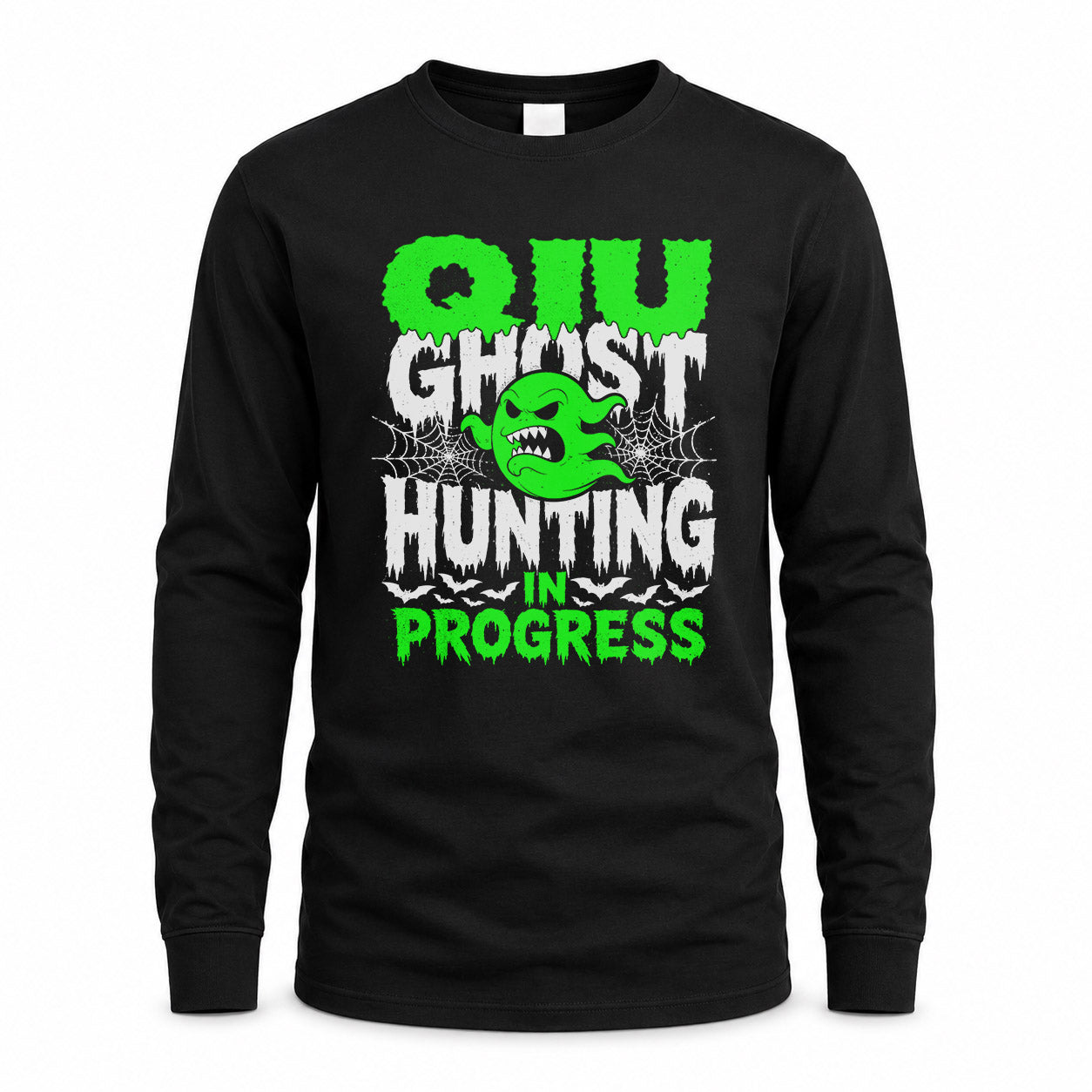 QIU HW22-K06-109 - NAME Ghost Hunting In Progress Personalized Halloween Shirt