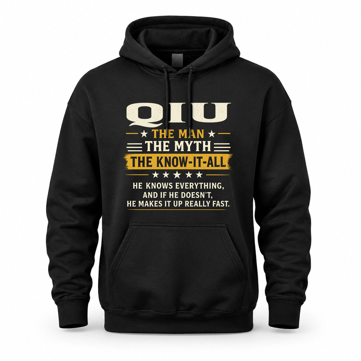 QIU TM90-K04-125 - NAME Legendary Know-It-All Personalized Funny Shirt