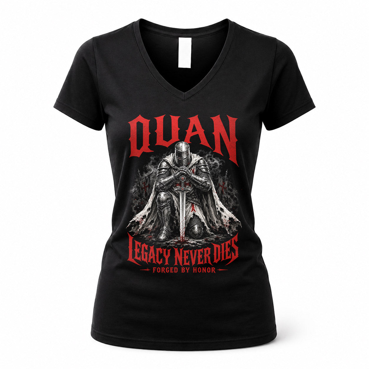 QUAN HS90-K04-109 - NAME Legacy Never Dies Forged By Honor Personalized Knight
