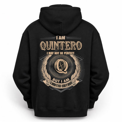 QUINTERO PH55-T25-Personalized Name Quote Apparel “I Am NAME May Not Be Perfect But I Am Limited Edition”