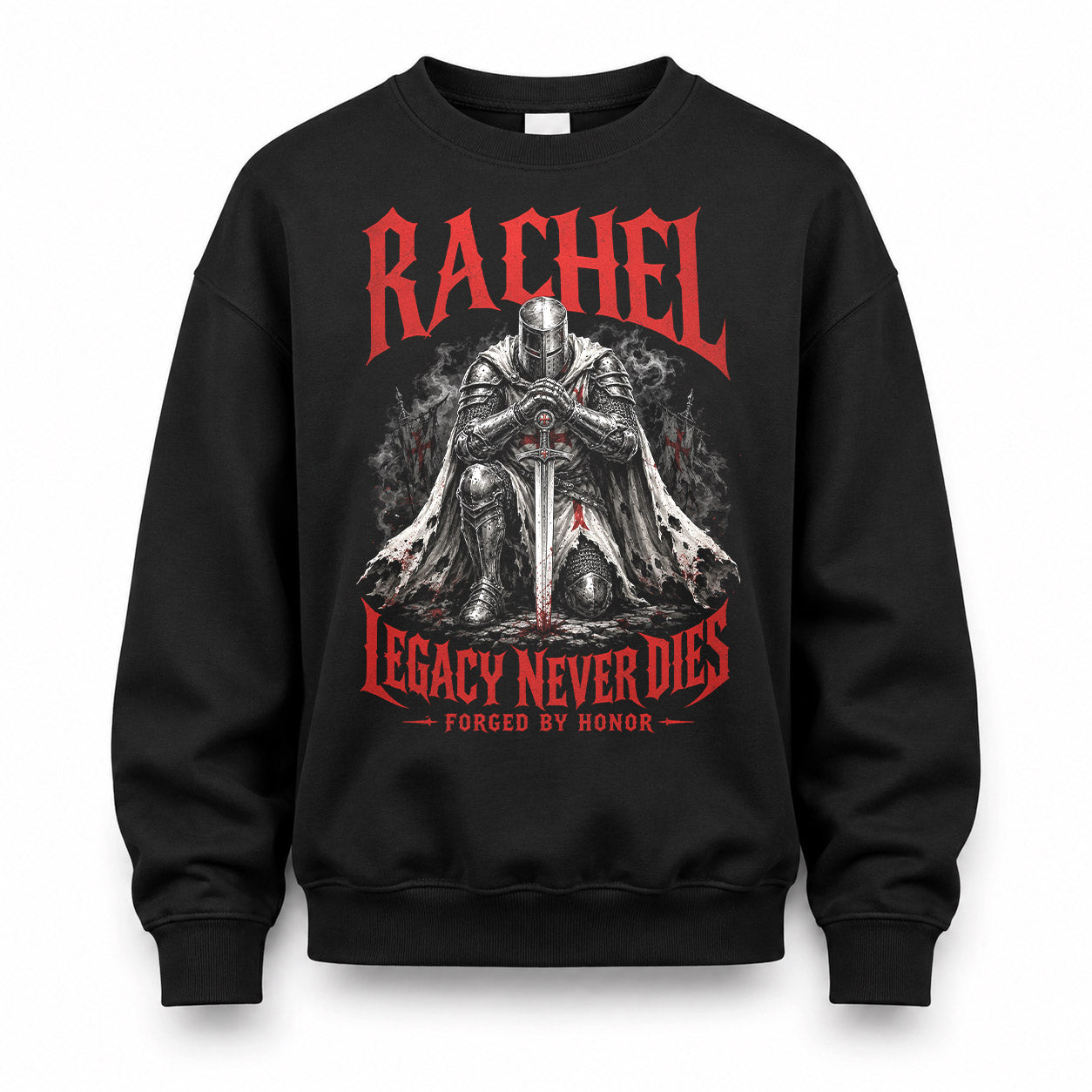 RACHEL HS90-K04-109 - NAME Legacy Never Dies Forged By Honor Personalized Knight