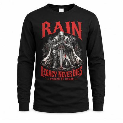 RAIN HS90-K04-109 - NAME Legacy Never Dies Forged By Honor Personalized Knight