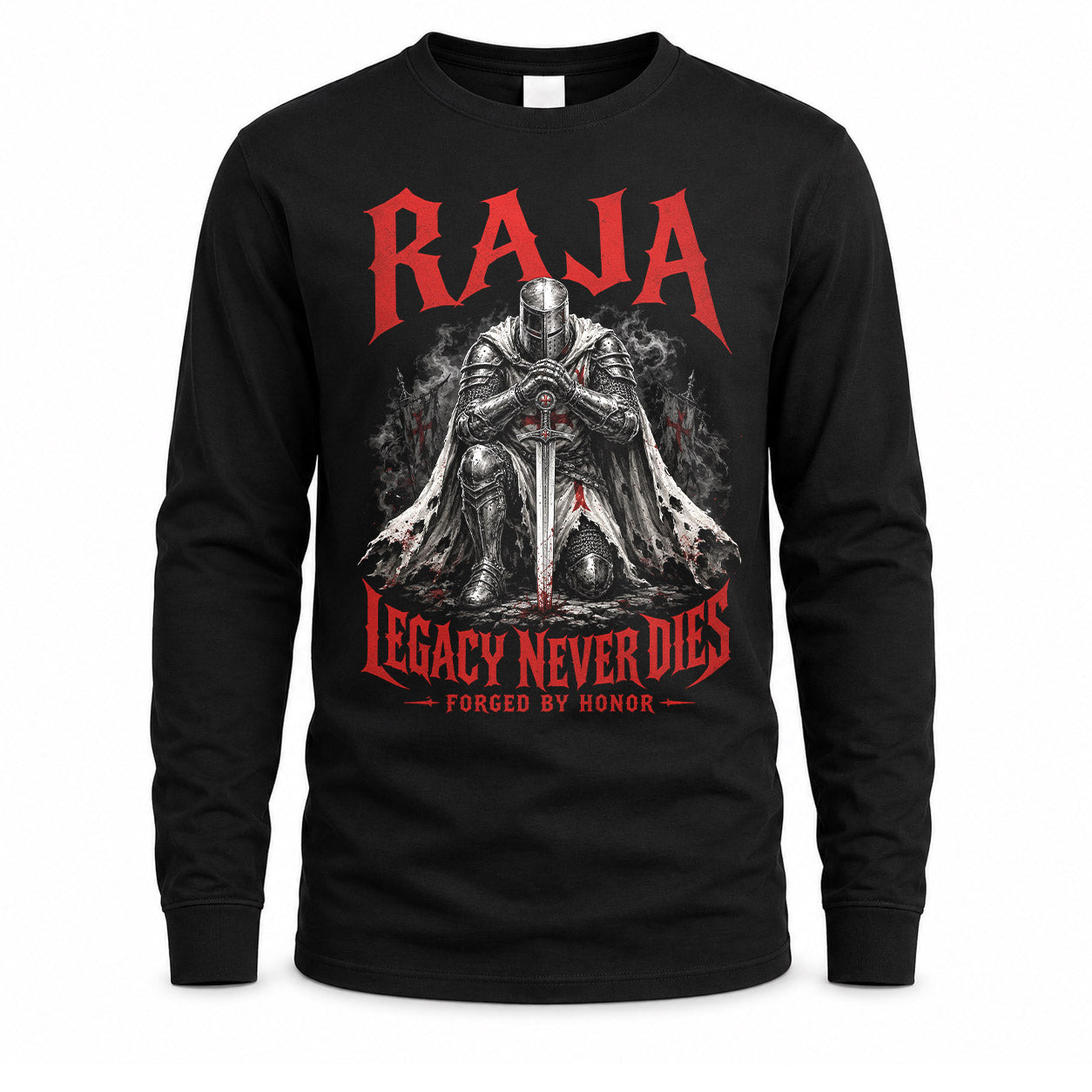 RAJA HS90-K04-109 - NAME Legacy Never Dies Forged By Honor Personalized Knight