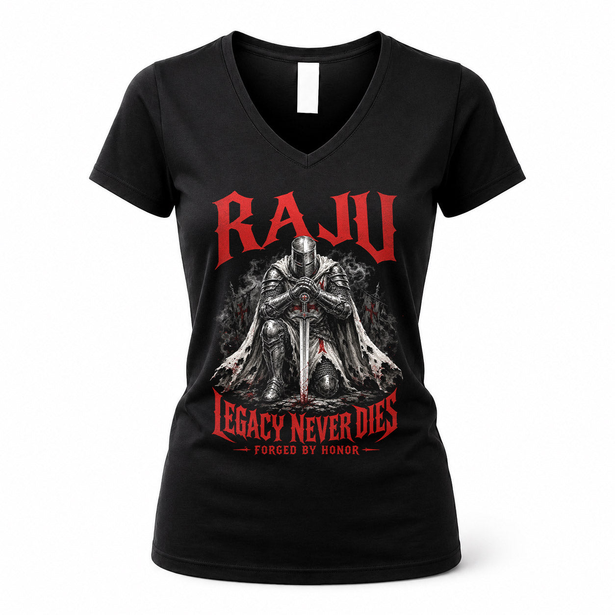 RAJU HS90-K04-109 - NAME Legacy Never Dies Forged By Honor Personalized Knight
