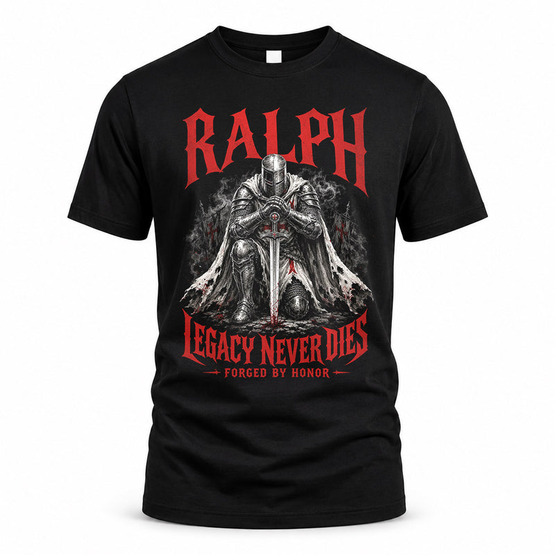 RALPH HS90-K04-109 - NAME Legacy Never Dies Forged By Honor Personalized Knight
