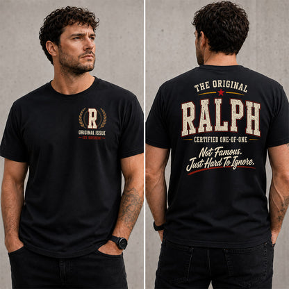 RALPH W68-F2-168 – Personalized Original Issue Apparel “The Original NAME Certified One-of-One"