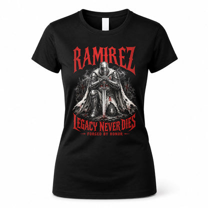 RAMIREZ HS90-K04-109 - NAME Legacy Never Dies Forged By Honor Personalized Knight
