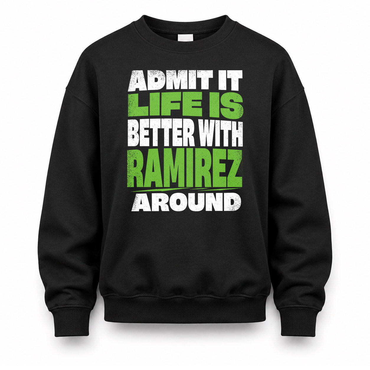 RAMIREZ HP68-K4-189 – Personalized Funny Quote Apparel “Admit It, Life Is Better With AARON Around”