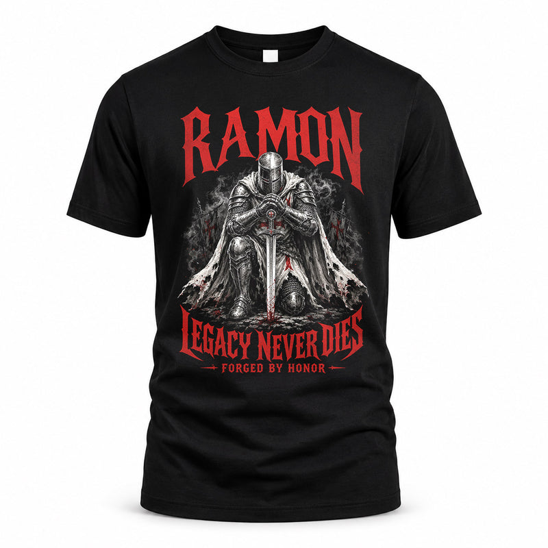 RAMON HS90-K04-109 - NAME Legacy Never Dies Forged By Honor Personalized Knight