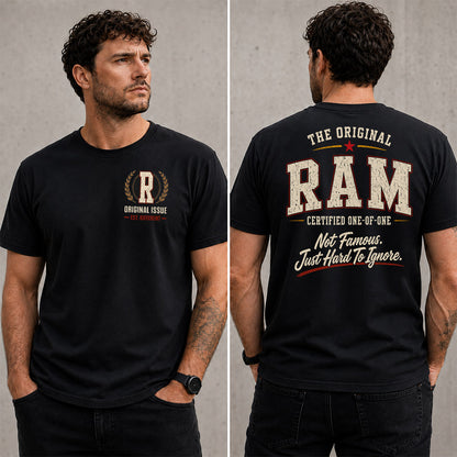 RAM W68-F2-168 – Personalized Original Issue Apparel “The Original NAME Certified One-of-One"
