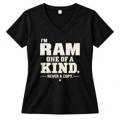 RAM P6-K4-228 Personalized Funny Quote Apparel “I’m NAME – One of a Kind, Never a Copy”