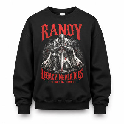 RANDY HS90-K04-109 - NAME Legacy Never Dies Forged By Honor Personalized Knight