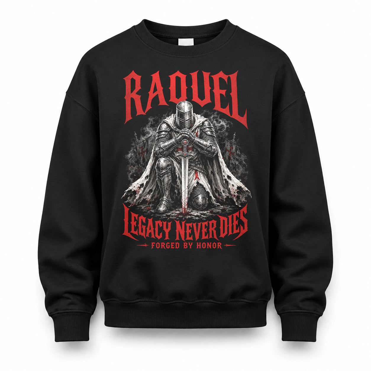 RAQUEL HS90-K04-109 - NAME Legacy Never Dies Forged By Honor Personalized Knight