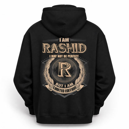 RASHID PH55-T25-Personalized Name Quote Apparel “I Am NAME May Not Be Perfect But I Am Limited Edition”