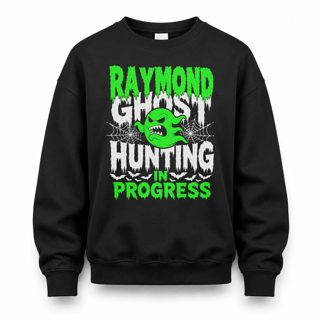 RAYMOND HW22-K06-109 - NAME Ghost Hunting In Progress Personalized Halloween Shirt