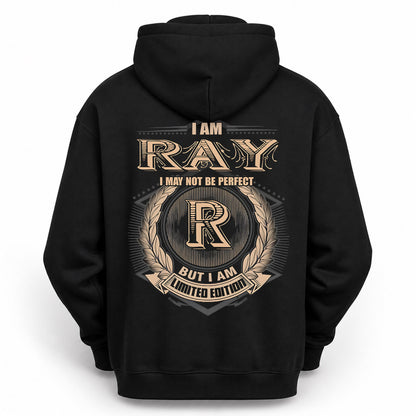RAY PH55-T25-Personalized Name Quote Apparel “I Am NAME May Not Be Perfect But I Am Limited Edition”