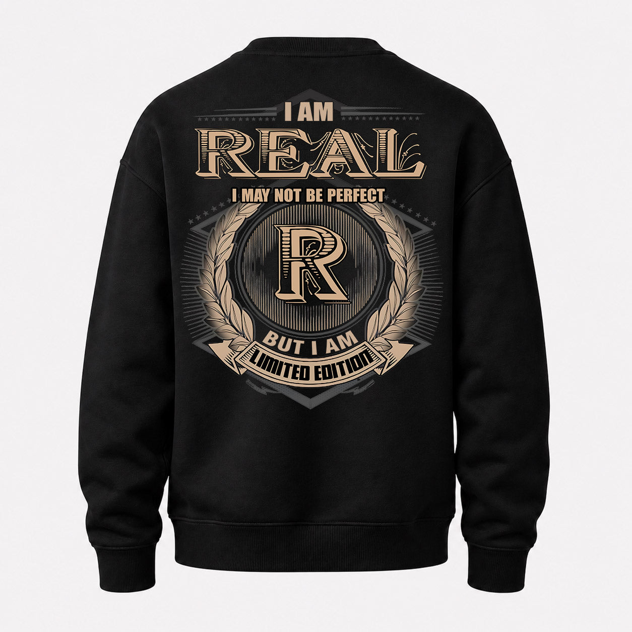 REAL PH55-T25-Personalized Name Quote Apparel “I Am NAME May Not Be Perfect But I Am Limited Edition”