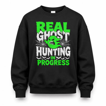 REAL HW22-K06-109 - NAME Ghost Hunting In Progress Personalized Halloween Shirt