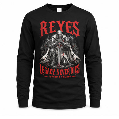 REYES HS90-K04-109 - NAME Legacy Never Dies Forged By Honor Personalized Knight