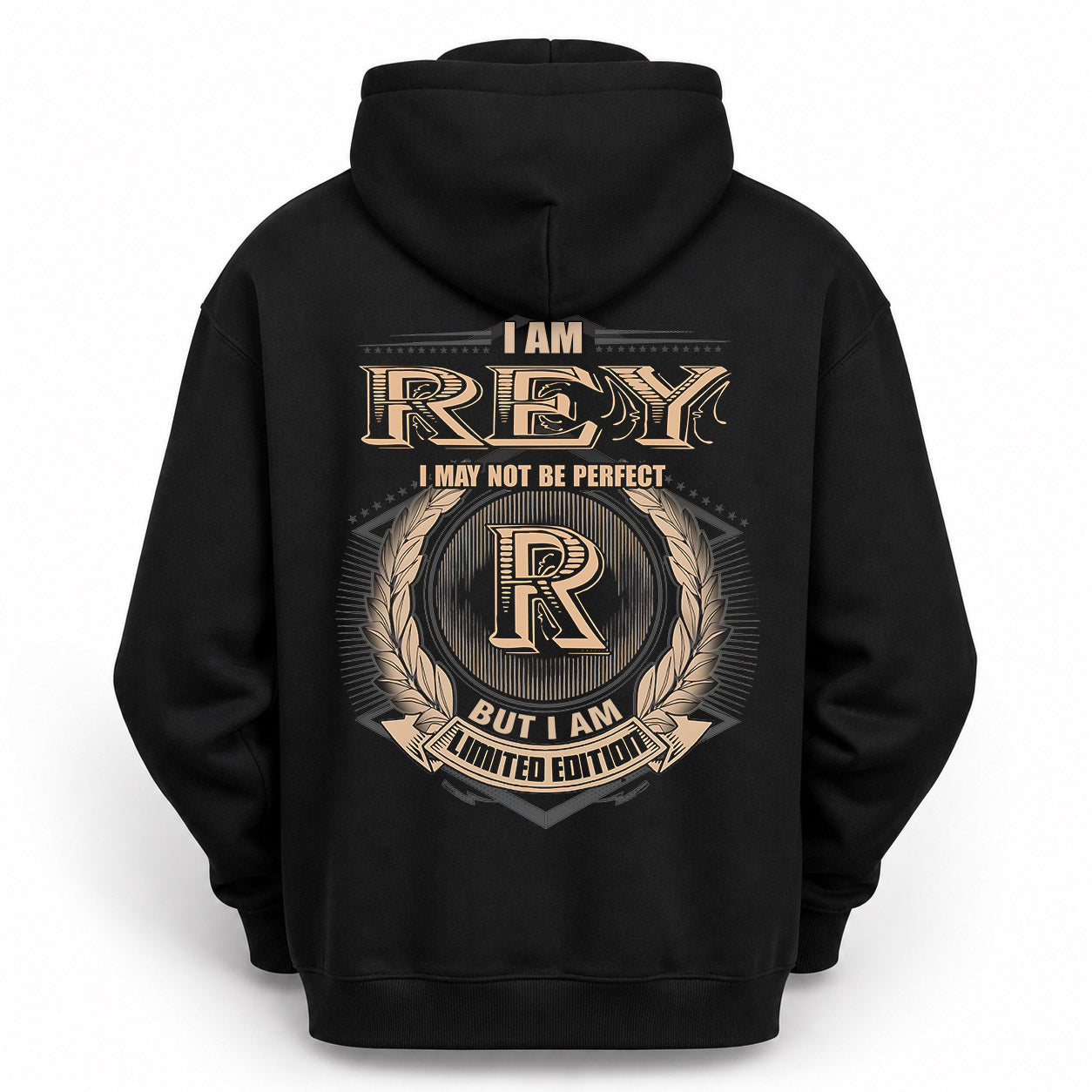 REY PH55-T25-Personalized Name Quote Apparel “I Am NAME May Not Be Perfect But I Am Limited Edition”