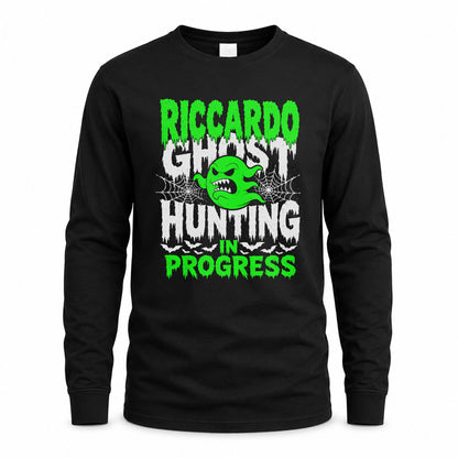 RICCARDO HW22-K06-109 - NAME Ghost Hunting In Progress Personalized Halloween Shirt