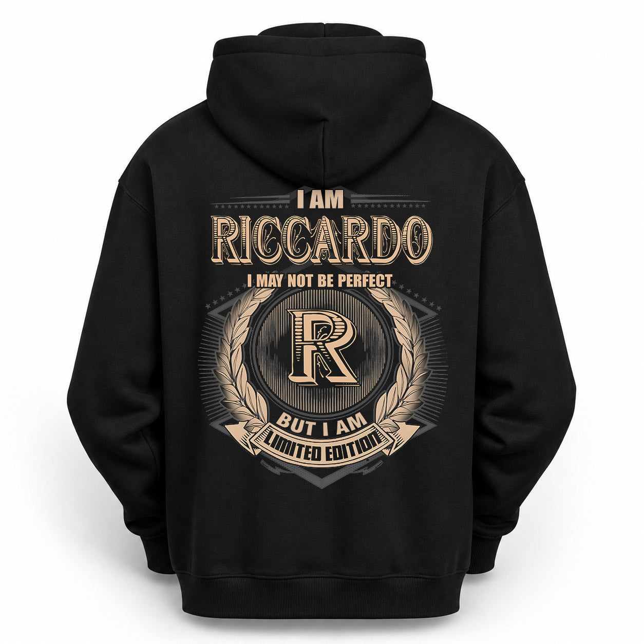 RICCARDO PH55-T25-Personalized Name Quote Apparel “I Am NAME May Not Be Perfect But I Am Limited Edition”