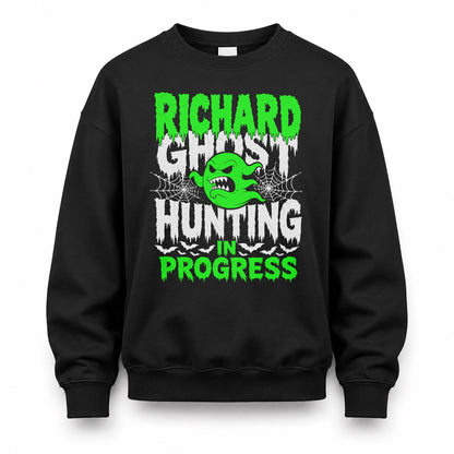 RICHARD HW22-K06-109 - NAME Ghost Hunting In Progress Personalized Halloween Shirt