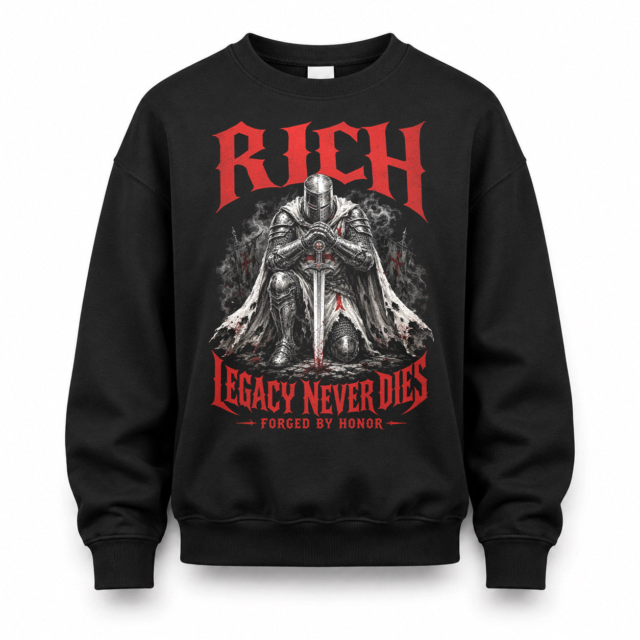 RICH HS90-K04-109 - NAME Legacy Never Dies Forged By Honor Personalized Knight