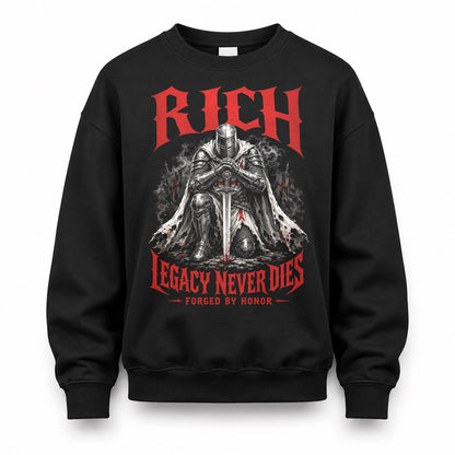 RICH HS90-K04-109 - NAME Legacy Never Dies Forged By Honor Personalized Knight