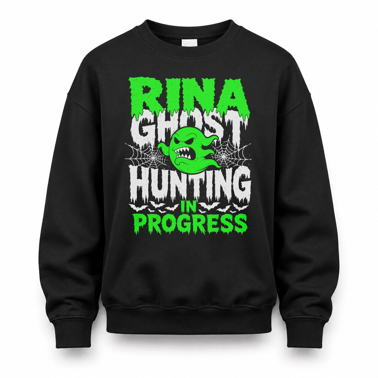 RINA HW22-K06-109 - NAME Ghost Hunting In Progress Personalized Halloween Shirt