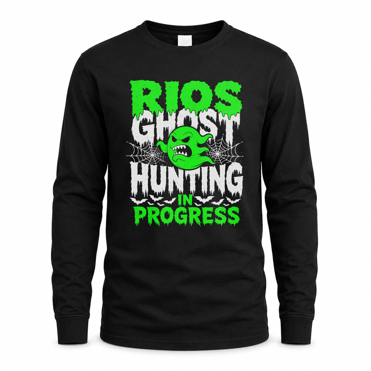 RIOS HW22-K06-109 - NAME Ghost Hunting In Progress Personalized Halloween Shirt