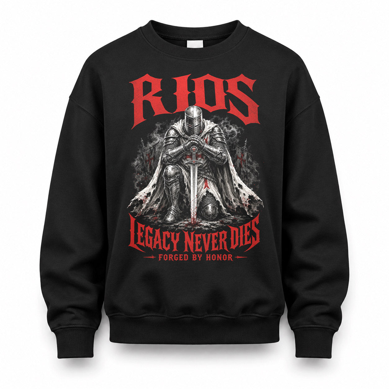 RIOS HS90-K04-109 - NAME Legacy Never Dies Forged By Honor Personalized Knight
