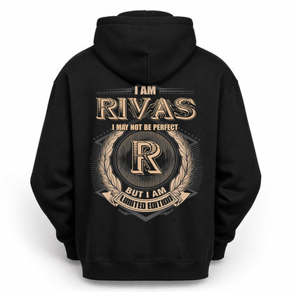 RIVAS PH55-T25-Personalized Name Quote Apparel “I Am NAME May Not Be Perfect But I Am Limited Edition”