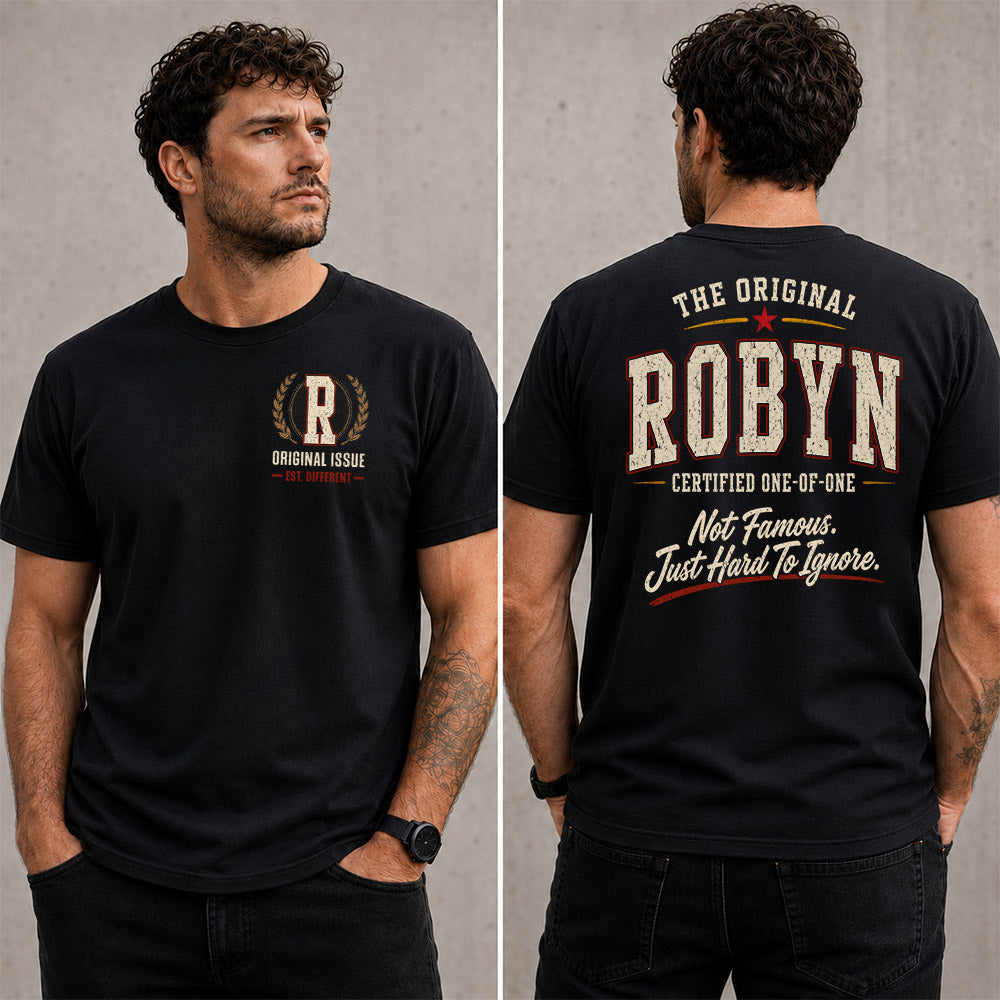ROBYN W68-F2-168 – Personalized Original Issue Apparel “The Original NAME Certified One-of-One"