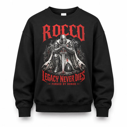 ROCCO HS90-K04-109 - NAME Legacy Never Dies Forged By Honor Personalized Knight