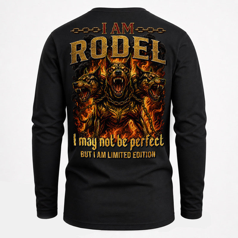 RODEL MP88-F2-168–Personalized Bold Quote Apparel “I Am NAME I May Not Be Perfect But I Am Limited Edition