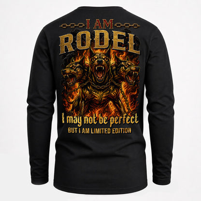 RODEL MP88-F2-168–Personalized Bold Quote Apparel “I Am NAME I May Not Be Perfect But I Am Limited Edition